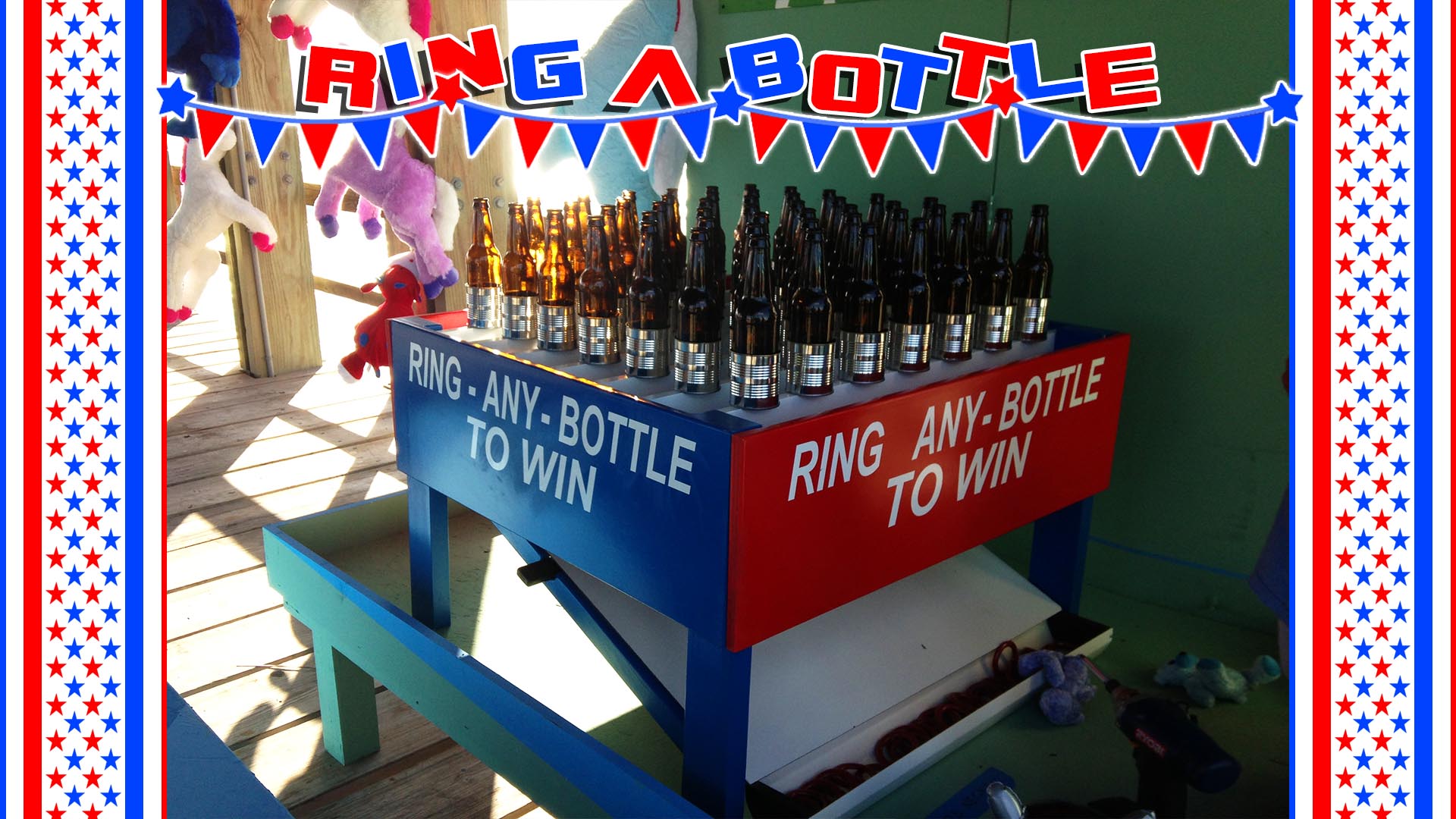 ring a bottle carnival game